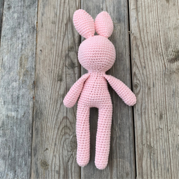 El Yapımı Organik Pamuk Pembe Uyku Arkadaşı  Tavşan
